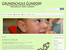 Tablet Screenshot of grundschule-gundorf.de